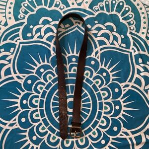 Fossil made in USA BELT GENUINE LEATHER 36” Center hole. Brass buckle unisex